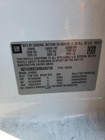 2017 GMC SIERRA 3GTU2NECXHG430136