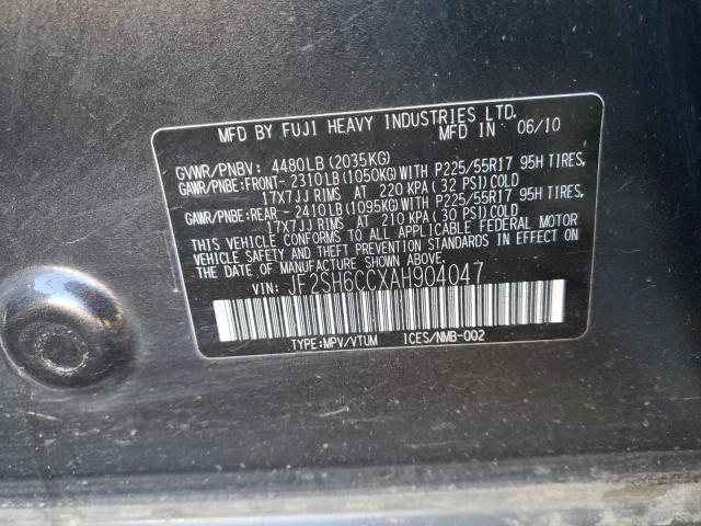 JF2SH6CCXAH904047 Subaru Forester 2.5x Premium