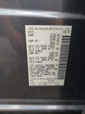 2020 NISSAN MURANO SL 5N1AZ2CJ8LN168370