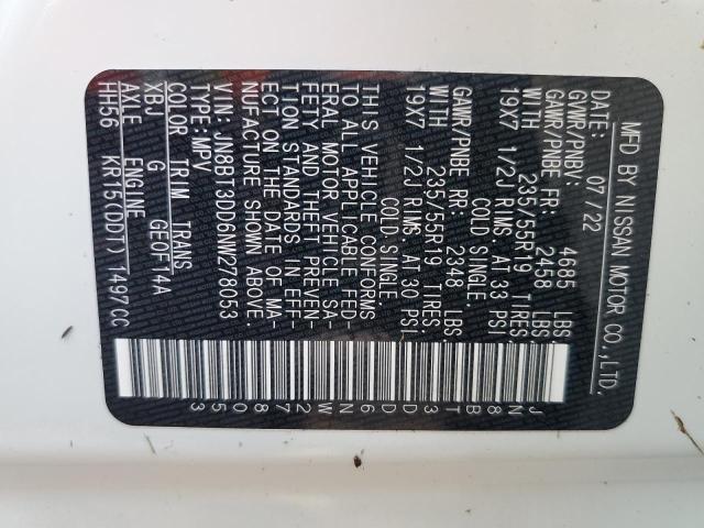 2022 NISSAN ROGUE PLAT JN8BT3DD6NW278053