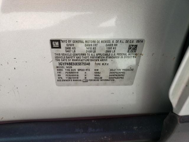 3GYFNBE30ES675948 Cadillac Srx Luxury Collection
