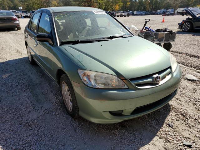 Salvage cars for sale from Copart Knightdale, NC: 2004 Honda Civic LX