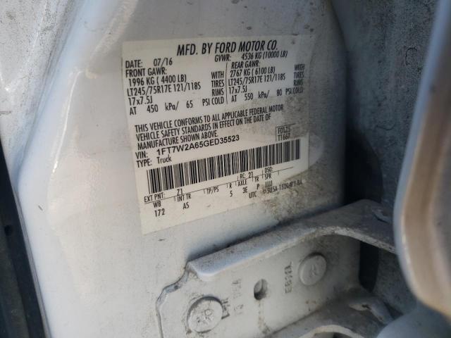 2016 FORD F-250 SUPE 1FT7W2A65GED35523