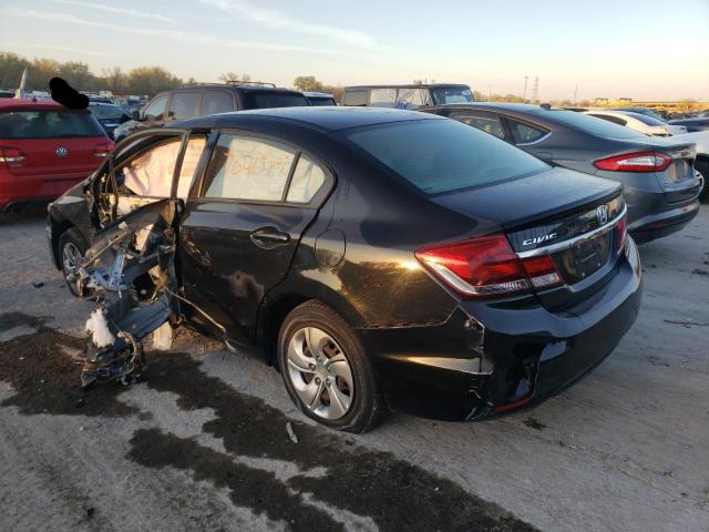 VIN: 19XFB2F53FE200342 Auction: COPART Lot: 64414832 Location: KS - KANSAS CITY EAST 19XFB2F53FE200342 HONDA CIVIC 2015 BLACK Photo 3