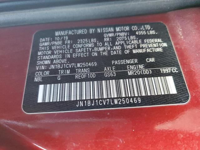 JN1BJ1CV7LW250469 Nissan Rogue Sport S