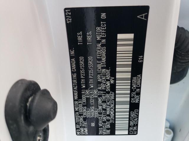 2022 LEXUS RX 450H 2T2HGMDA2NC078667