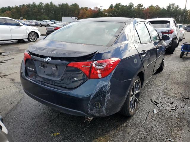 VIN: 2T1BURHE6JC003283 Auction: COPART Lot: 64697992 Location: RI - EXETER 2T1BURHE6JC003283 TOYOTA COROLLA 2018 BLUE Photo 4