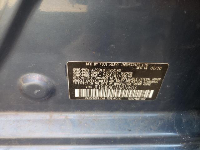JF1GH6A62AH816603 Subaru Impreza 2.5i