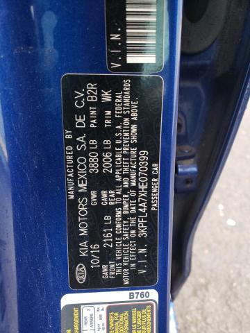 2017 KIA FORTE LX - 3KPFL4A7XHE070399