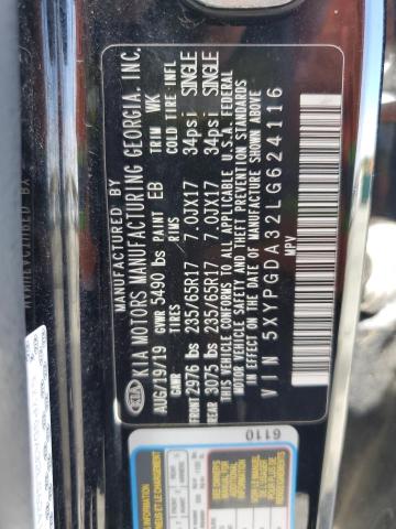 5XYPGDA32LG624116 KIA SORENTO L
