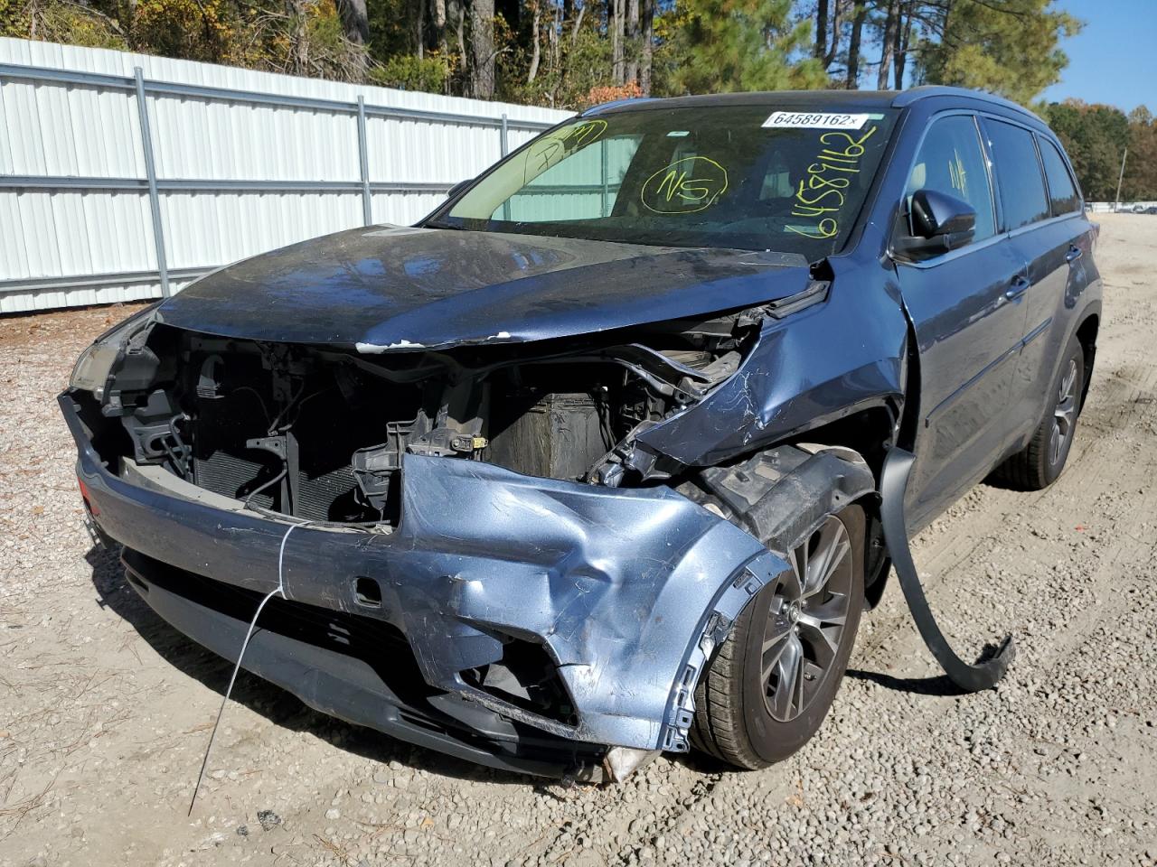 2016 Toyota Highlander Xle VIN: 5TDJKRFH8GS326877 Lot: 64589162