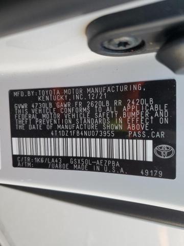 2022 TOYOTA AVALON LIM 4T1DZ1FB4NU073955