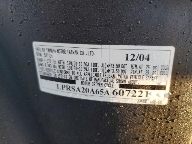 2005 YAMAHA YW50 AP ZU LPRSA20A65A607221