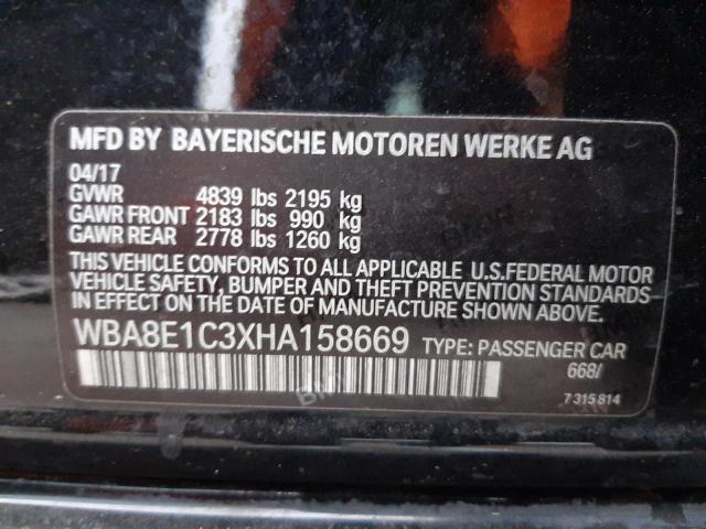 2017 BMW 330E - WBA8E1C3XHA158669