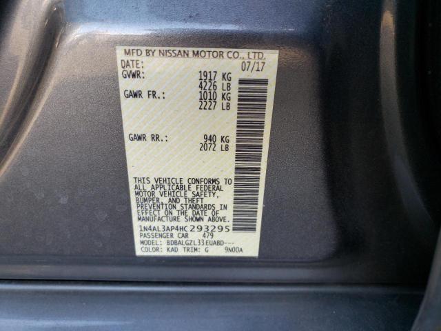 2017 NISSAN ALTIMA 4D 1N4AL3AP4HC293295