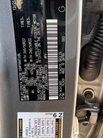 2022 LEXUS LX 600 BAS JTJGB7CX8N4000738