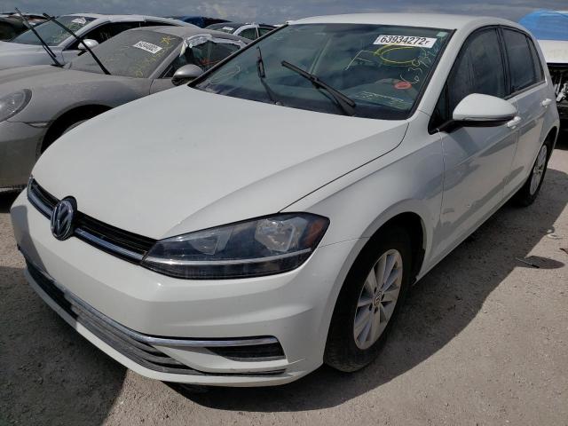 VOLKSWAGEN GOLF S 2018 white  gas 3VWG17AU1JM253555 photo #3