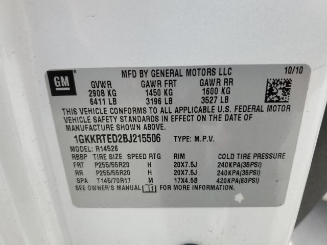 1GKKRTED2BJ215506 GMC Acadia Denali