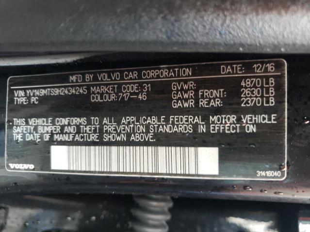 2017 VOLVO S60 R DESI YV149MTS9H2434245