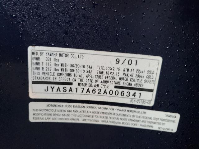 2002 YAMAHA YJ50 JYASA17A62A006341