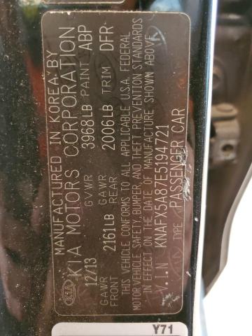 KNAFX5A87E5194721 KIA FORTE EX