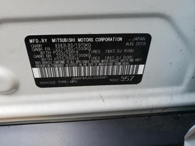 JA4AP4AUXLU004461 Mitsubishi Outlander Sport Se