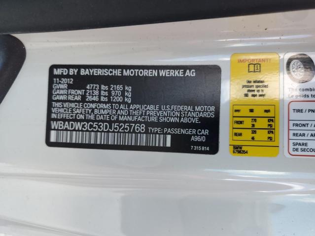 WBADW3C53DJ525768 BMW 328 I
