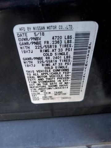 JN8AT2MV1JW342914 Nissan ROGUE S