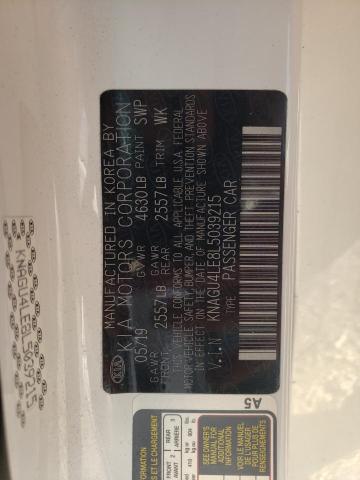 KNAGU4LE8L5039215 KIA Optima Hybrid Ex