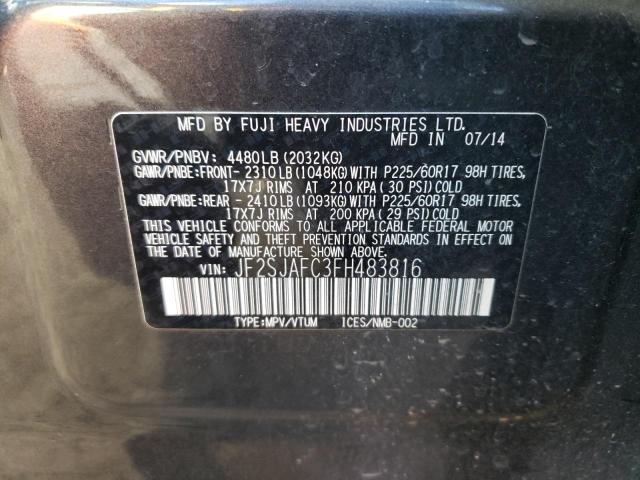 JF2SJAFC3FH483816 Subaru Forester 2.5i Premium