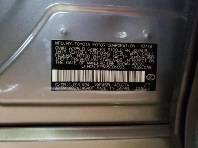 2019 LEXUS LS 500 JTHC5LFF5K5006053
