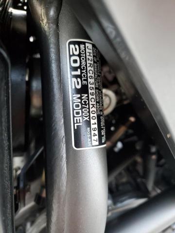 2012 HONDA NC700X JH2RC6359CK001947