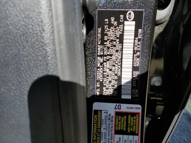 2022 LEXUS ES 300H BA 58ACA1C17NU021193