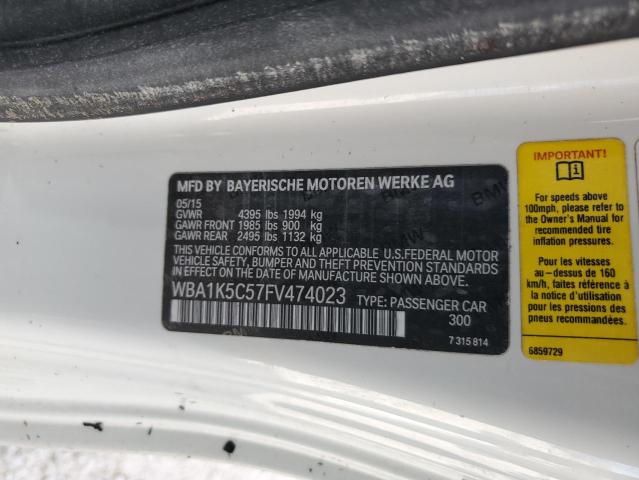 2015 BMW 228 I WBA1K5C57FV474023