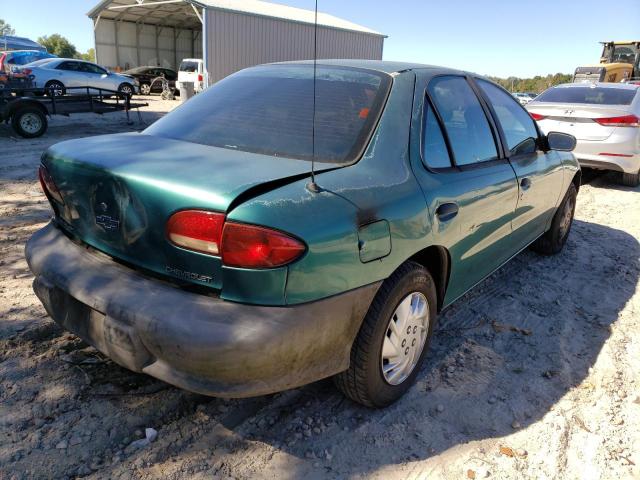 VIN: 1G1JC5247W7319476 Auction: COPART Lot: 65297842 Location: FL - TALLAHASSEE VIN: 1G1JC5247W7319476 CHEVROLET CAVALIER 1998 GREEN Photo 4