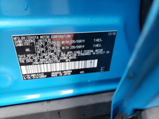 2019 TOYOTA RAV 4 JTMA1RFV4KD011734