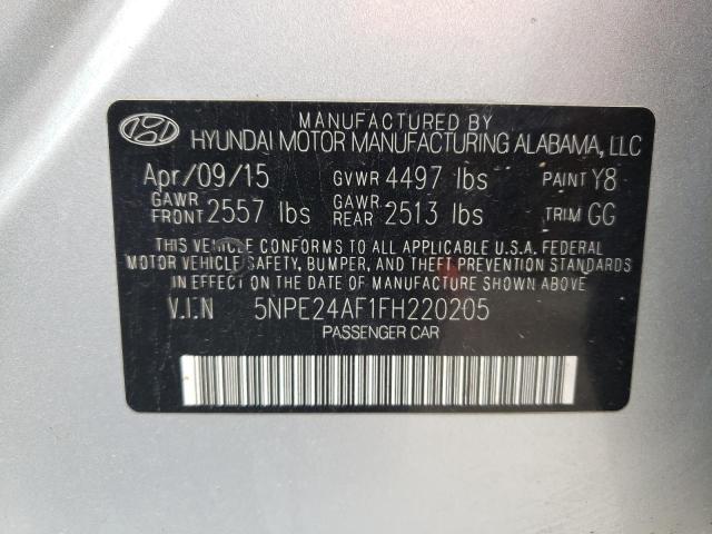 5NPE24AF1FH220205 | 2015 HYUNDAI SONATA SE