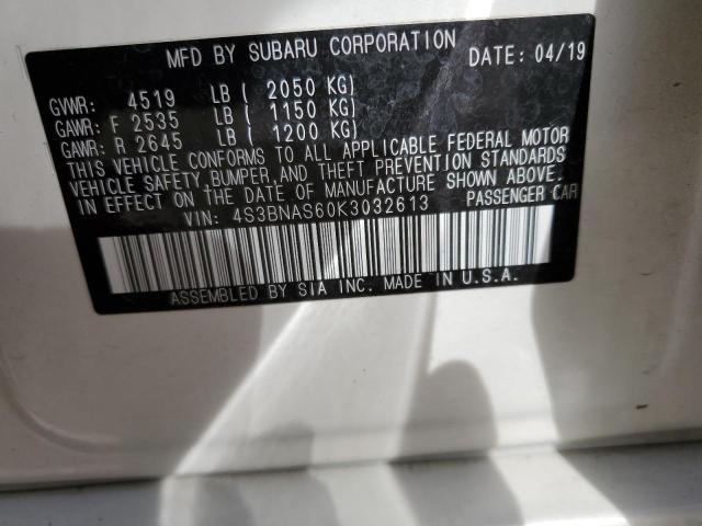 4S3BNAS60K3032613 Subaru Legacy Sport