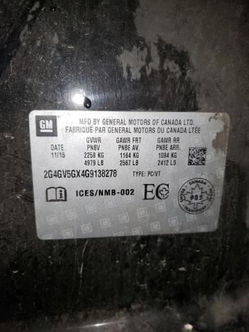 2016 BUICK REGAL GS - 2G4GV5GX4G9138278