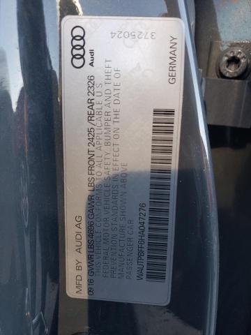 2017 AUDI A3 E-TRON WAUTPBFF6HA047276
