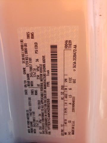 1FTEX1C44KKE85255 Ford F150 Super Cab