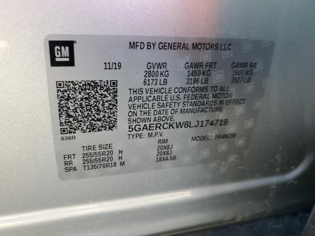 2020 BUICK ENCLAVE PR 5GAERCKW8LJ174719