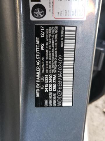 2018 MERCEDES-BENZ E 43 4MATI WDDZF6EB9JA402409