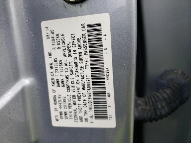 19UUB1F56FA000917 Acura TLX TECH