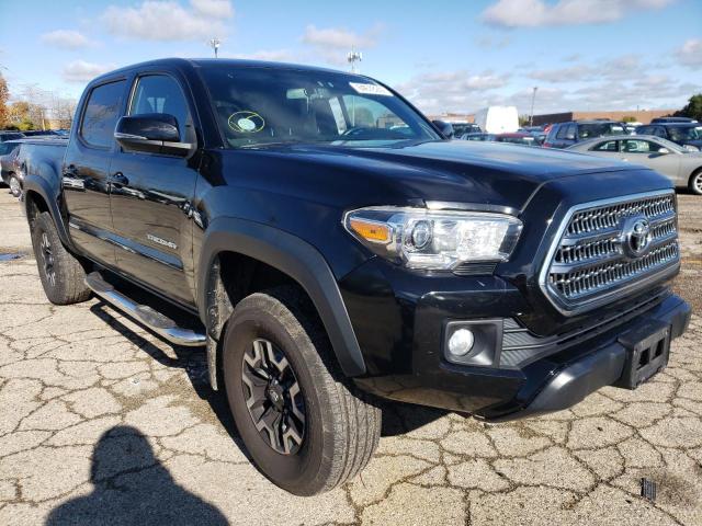 Salvage cars for sale from Copart Wheeling, IL: 2017 Toyota Tacoma DOU