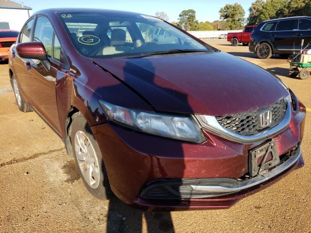 Salvage cars for sale from Copart Longview, TX: 2015 Honda Civic LX