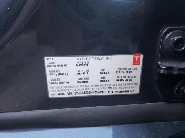 5YJSA1E25HF229390 Tesla MODEL S