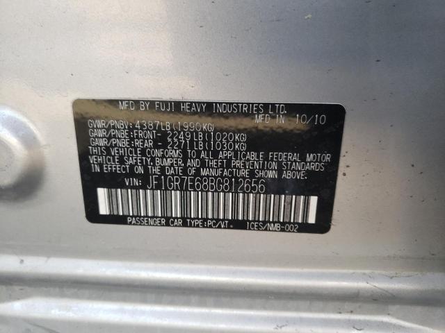 JF1GR7E68BG812656 Subaru Impreza Wrx