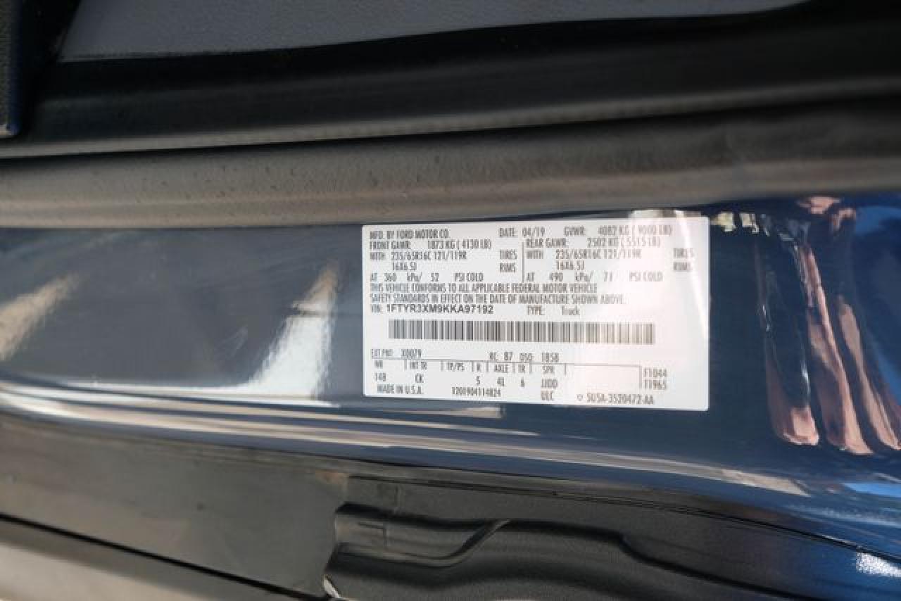 2019 Ford Transit T-250 VIN: 1FTYR3XM9KKA97192 Lot: 65366302