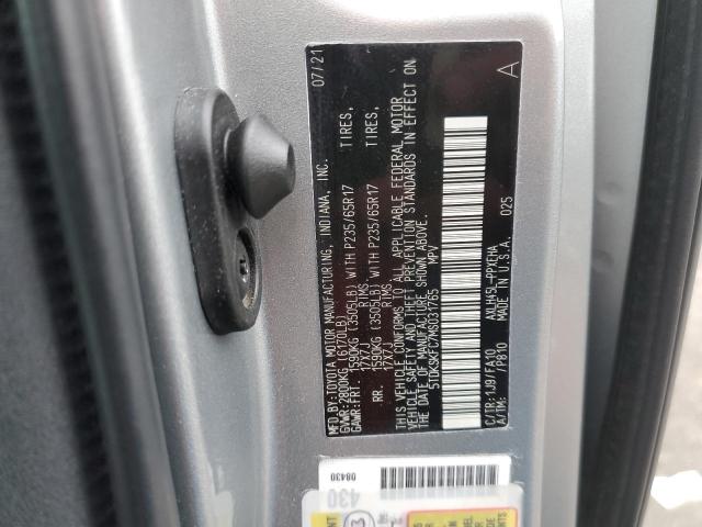 5TDKSKFC7MS031765 Toyota SIENNA LE